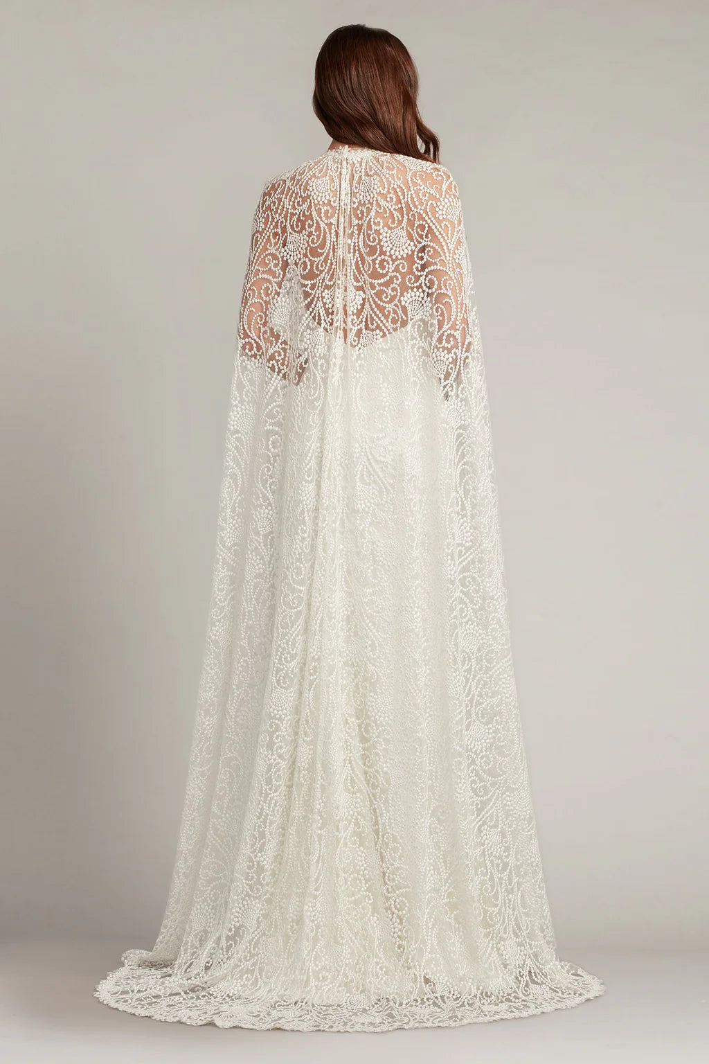 PIERS EMBROIDERED CAPE GOWN